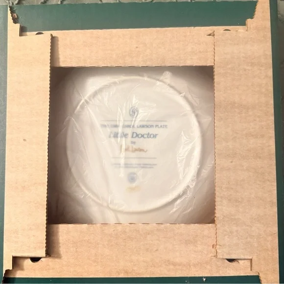 1984 Carol Lawson “Little Doctor” Collector Plate Franklin Porcelain In Box 8” - Picture 5 of 10